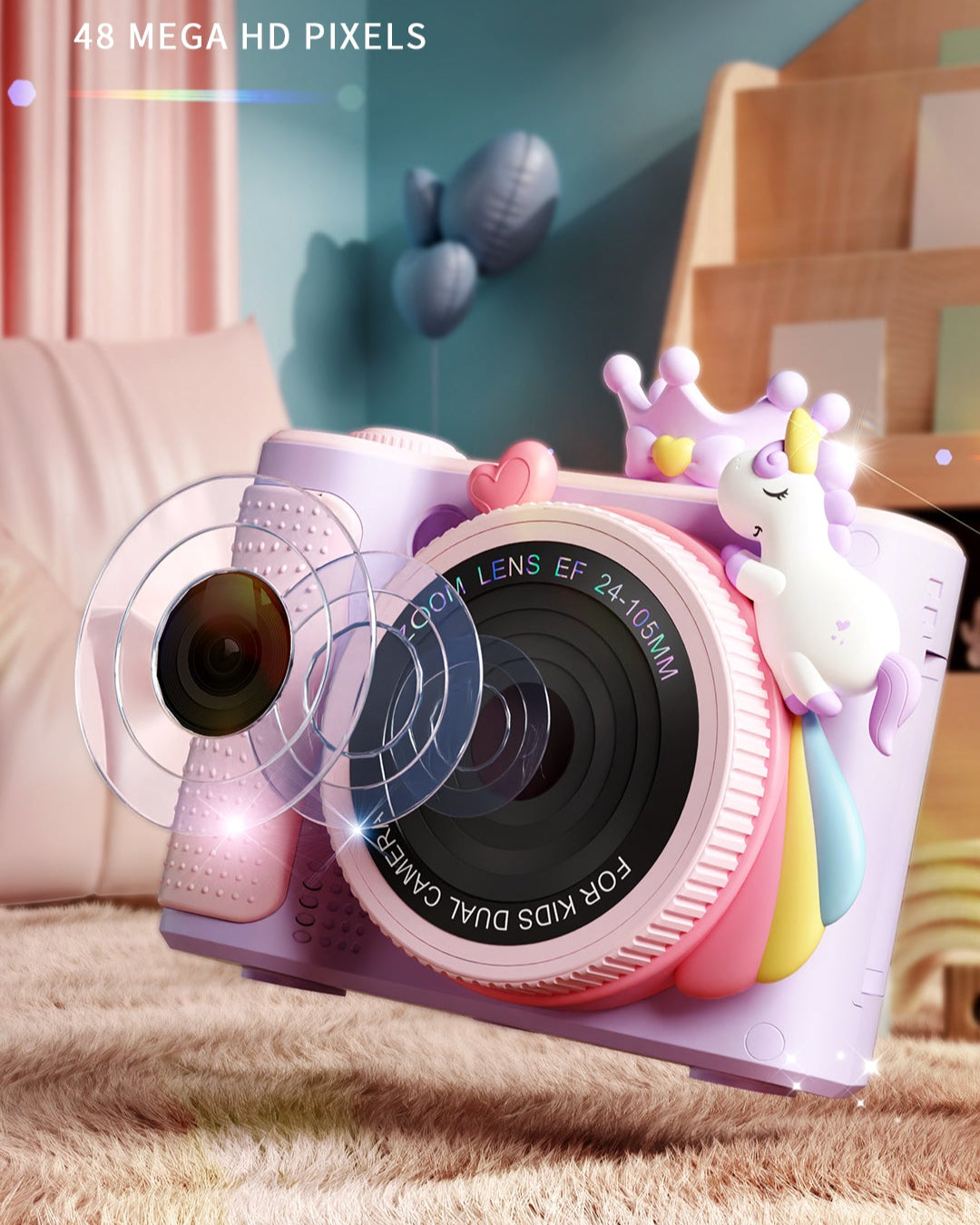 Bear Rotating Lens & Flip Screen Camera Pix & Play Co.