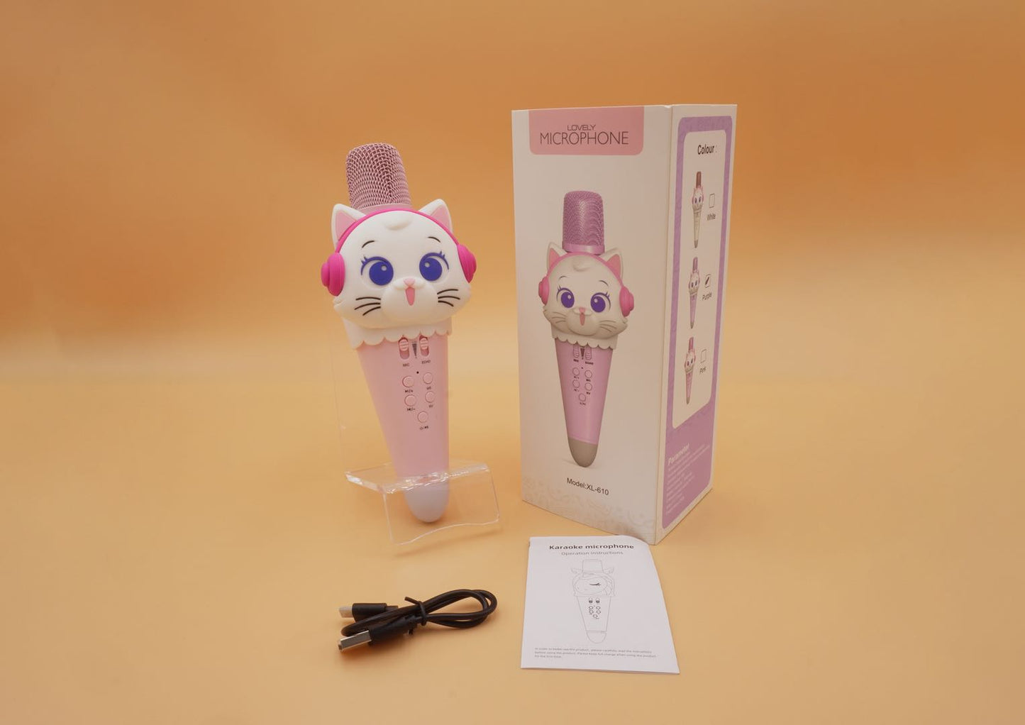 Cat Karaoke Wireless Microphone & Bluetooth Speaker Pix & Play Co.