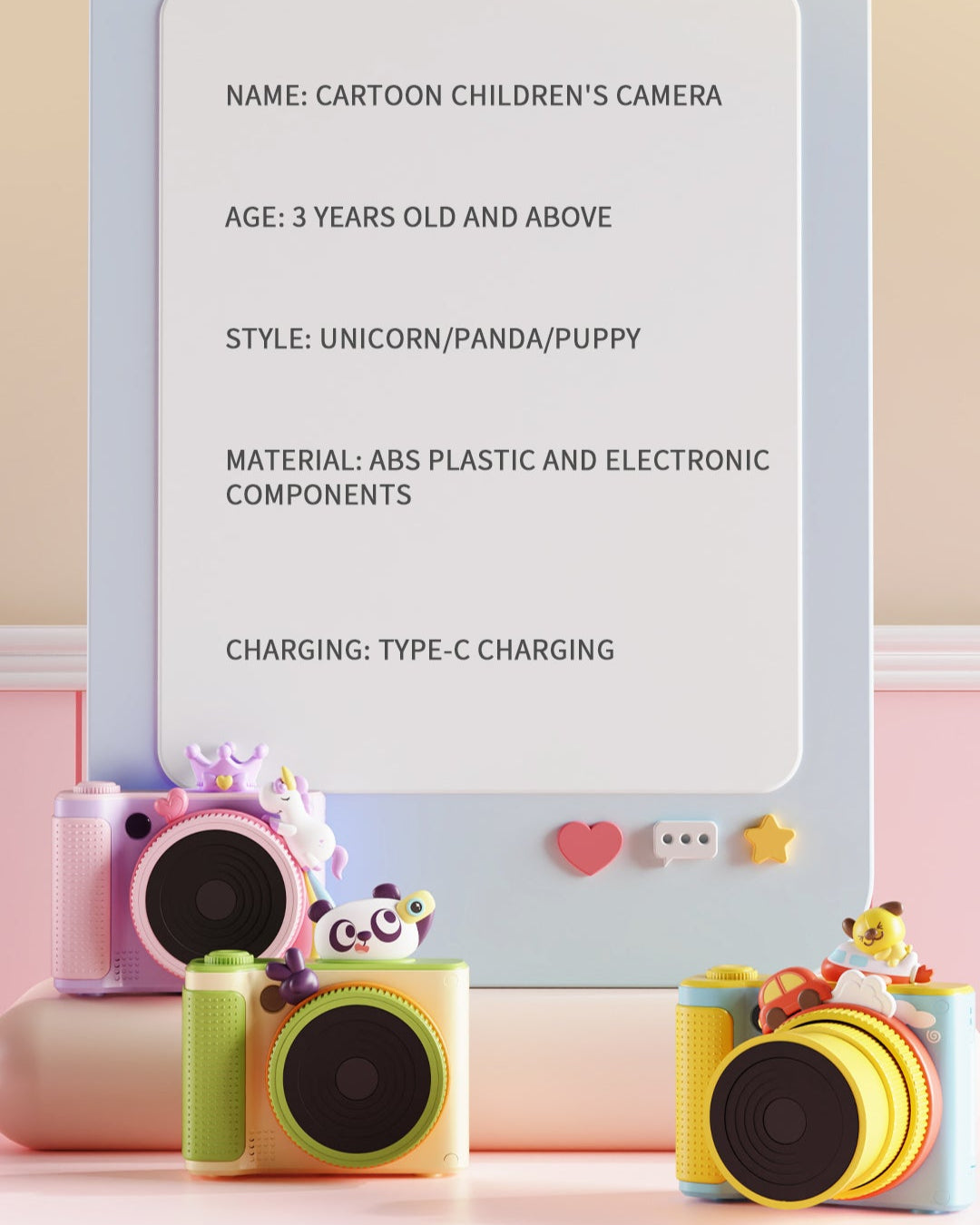 Bear Rotating Lens & Flip Screen Camera Pix & Play Co.