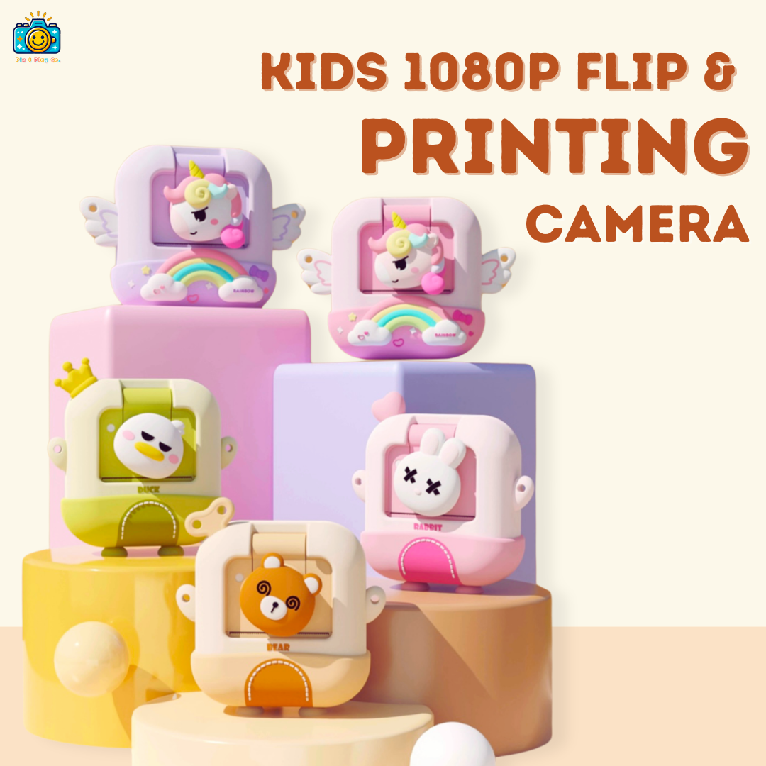 Purple Unicorn 1080P Flip & Printing Camera Pix & Play Co.