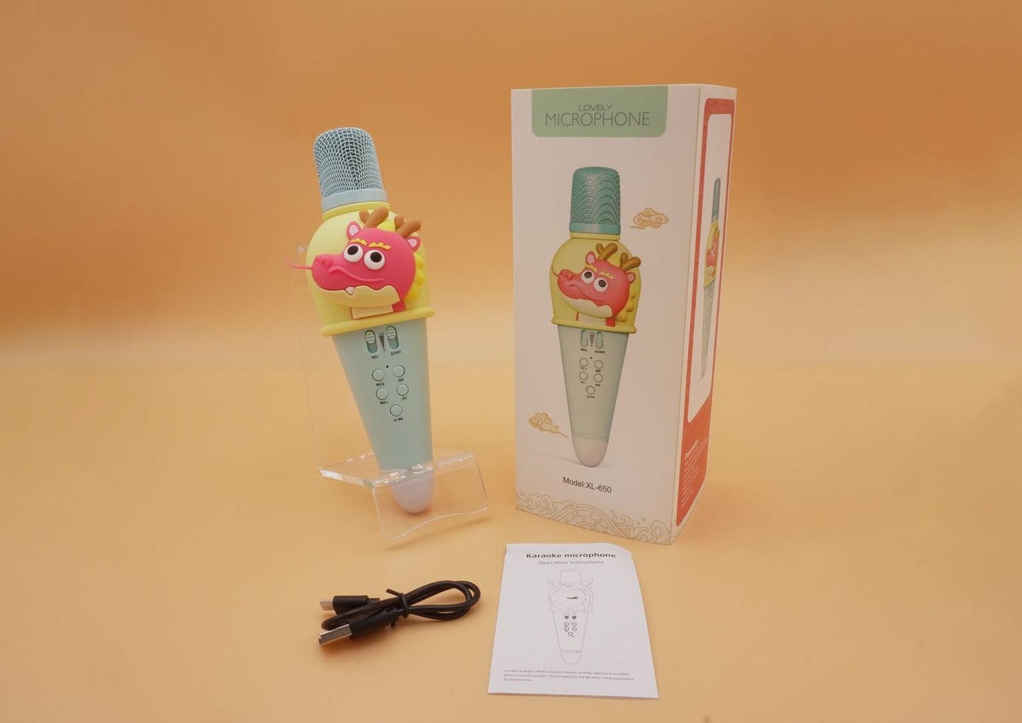 Dragon Karaoke Wireless Microphone & Bluetooth Speaker Pix & Play Co.