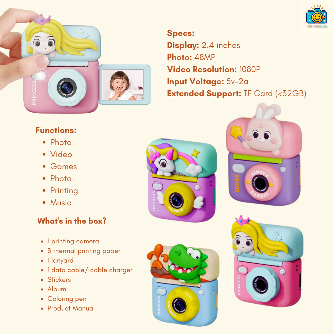 Panda Flip Screen Printing Camera Pix & Play Co.