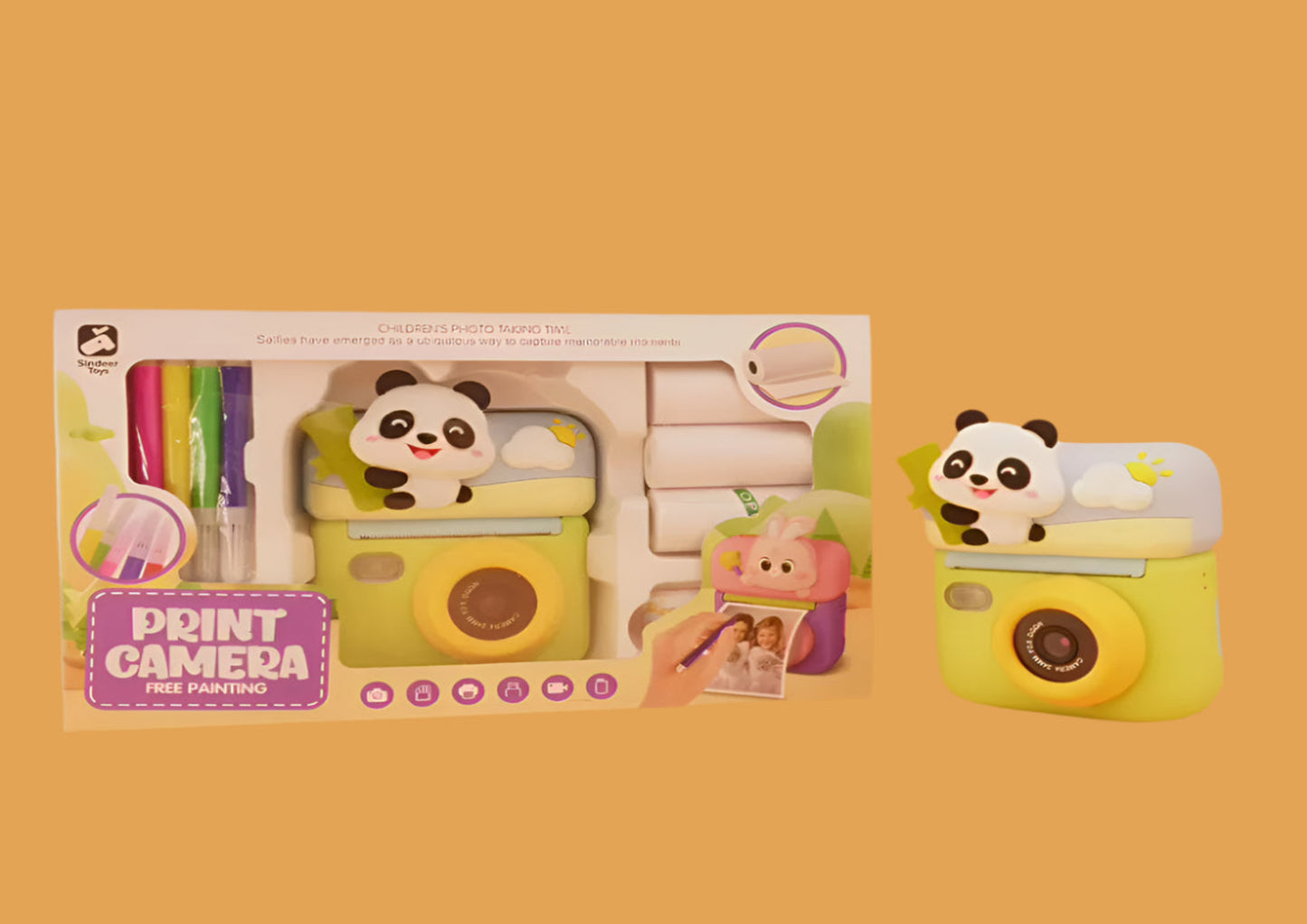 Panda Flip Screen Printing Camera Pix & Play Co.