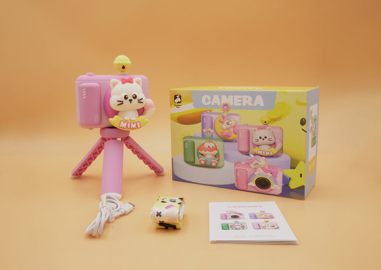 Mimi Cat Dual Camera w/ Tripod Stand & Lens Cover Pix & Play Co.
