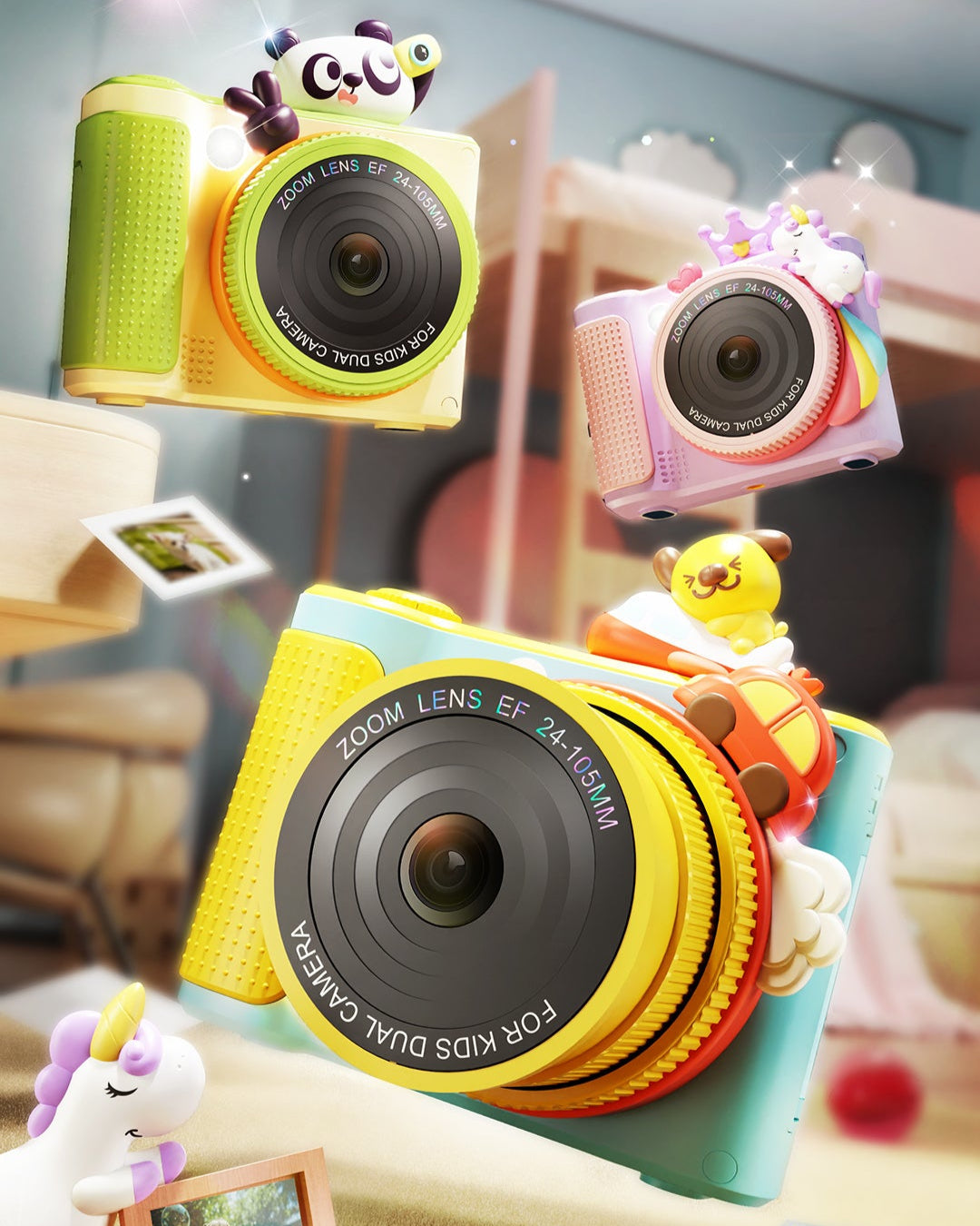 Rotating Camera Lens & Flip Screen Camera