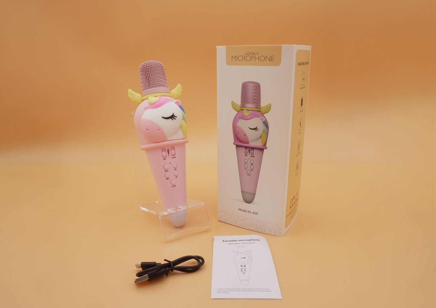 Unicorn Karaoke Wireless Microphone & Bluetooth Speaker Pix & Play Co.