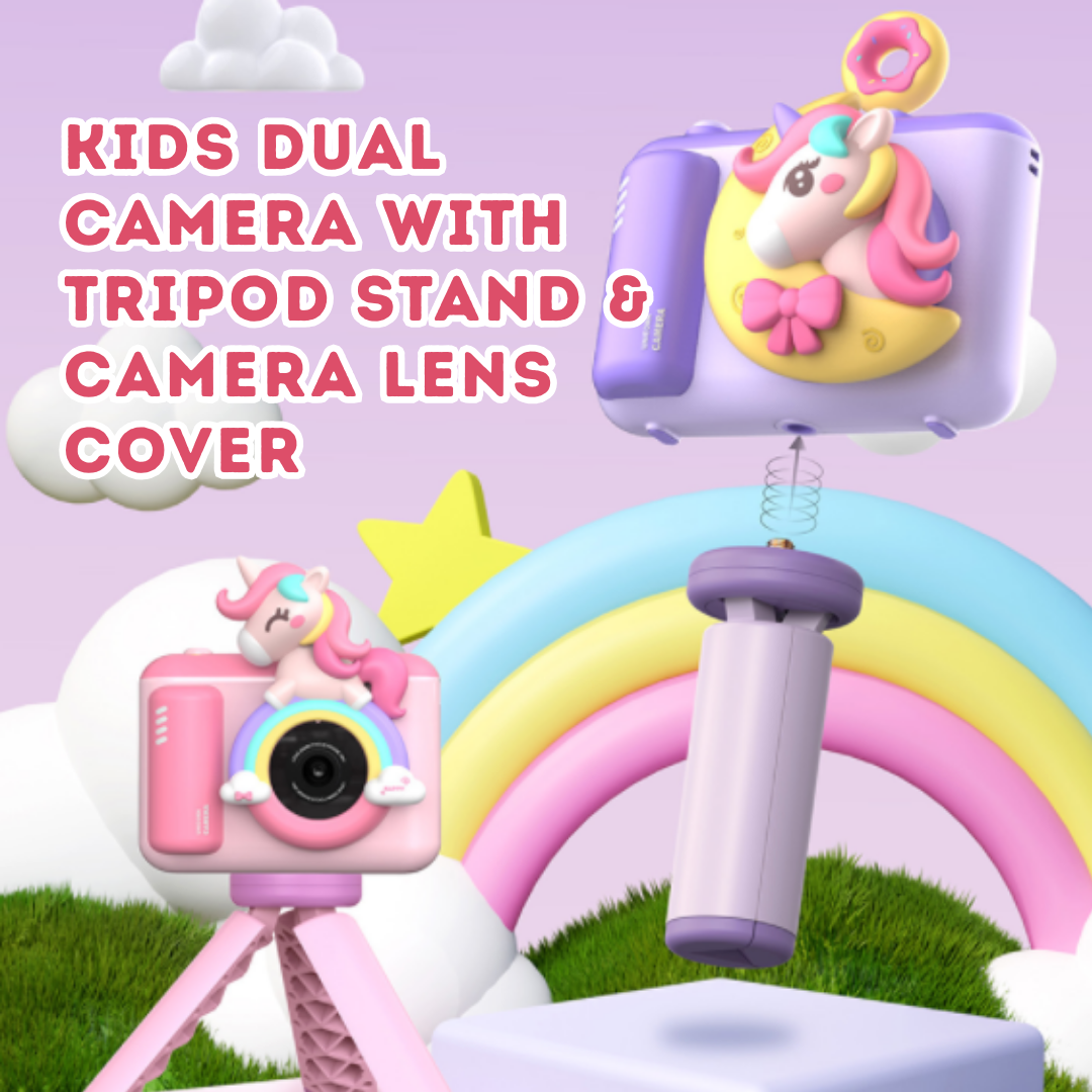 Dragon Dual Camera w/ Tripod Stand & Lens Cover Pix & Play Co.