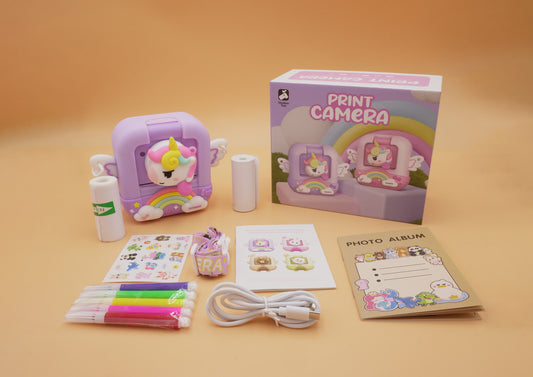 Purple Unicorn 1080P Flip & Printing Camera Pix & Play Co.
