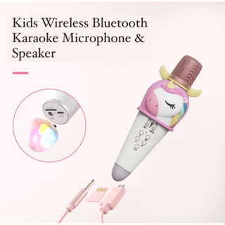 Unicorn Karaoke Wireless Microphone & Bluetooth Speaker Pix & Play Co.